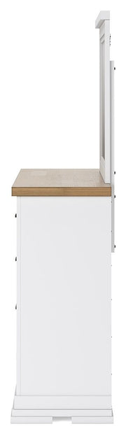 Ashbryn - Dresser And Mirror - White / Natural - R&R Furniture Gallery (Fountain Valley, CA)
