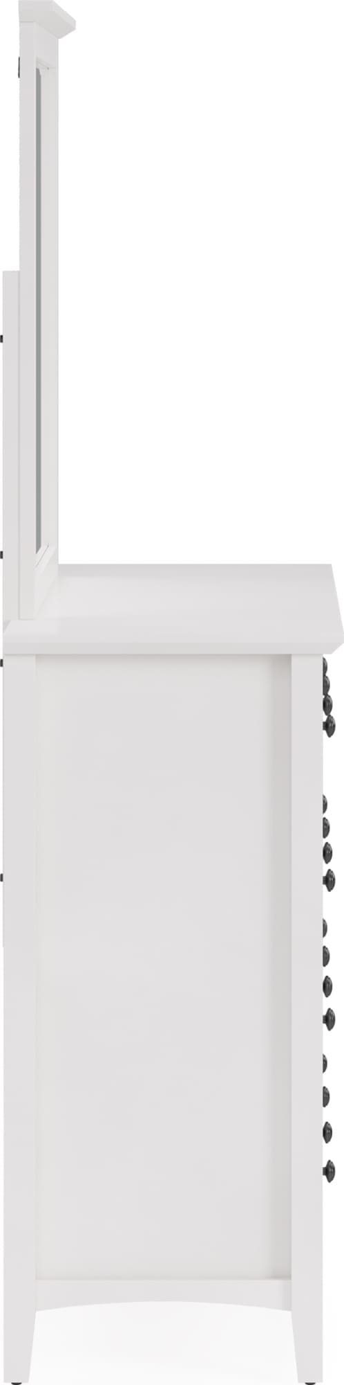 Grace Wall or Dresser Mirror in Snowfall White