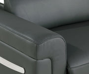 1126 - Top Grain Power Reclining Italian Leather Loveseat - R&R Furniture Gallery (Fountain Valley, CA)