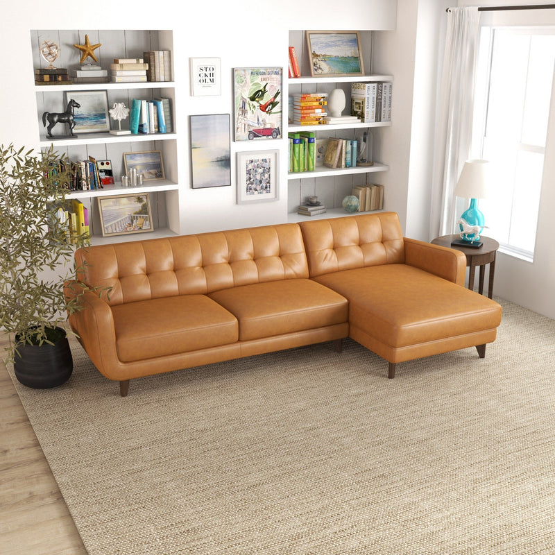 Allison - Mid-Century Modern Sectional Sofa Chaise - R&R Furniture Gallery (Fountain Valley, CA)
