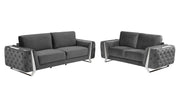 1051 - Contemporary Velvet Set - R&R Furniture Gallery (Fountain Valley, CA)
