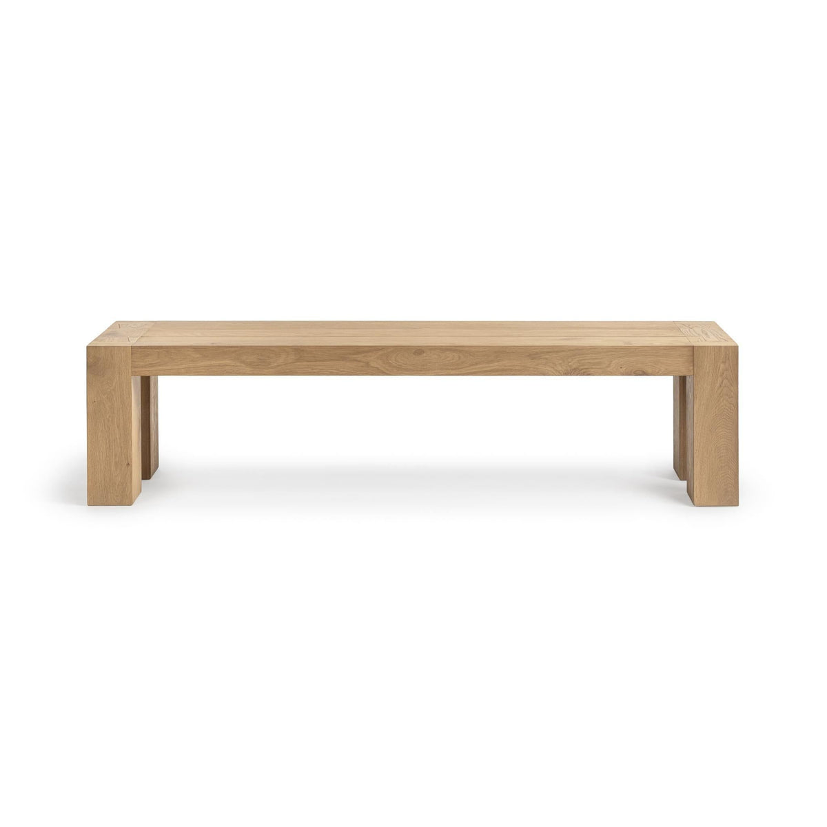 Classic Home Bristol dining bench with wooden seat and sturdy legs, ideal for kitchen or dining room seating.