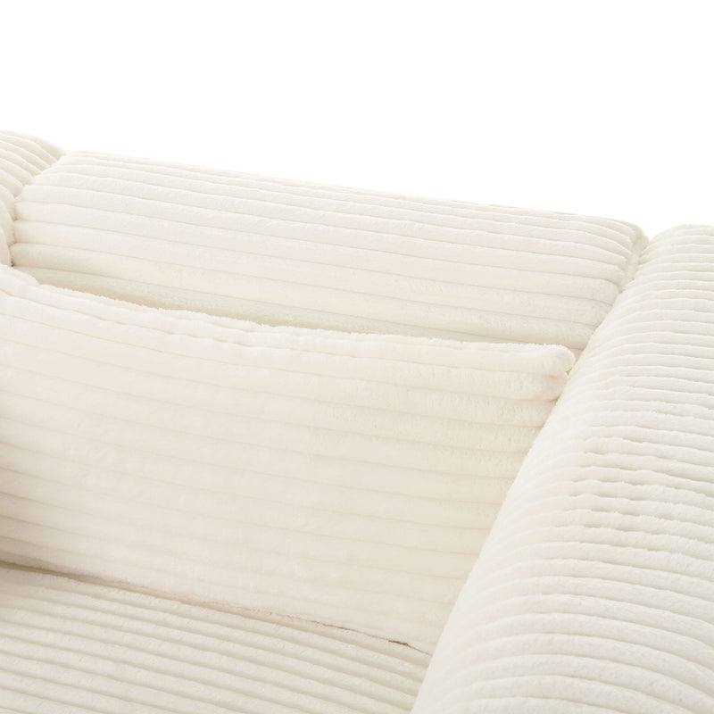 Tarra - Fluffy Oversized Corduroy Modular Sofa - R&R Furniture Gallery (Fountain Valley, CA)