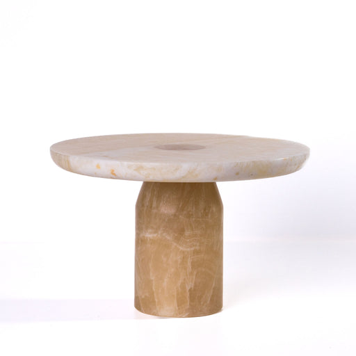 Marble Cakestand - Yellow Onyx - R&R Furniture Gallery (Fountain Valley, CA)