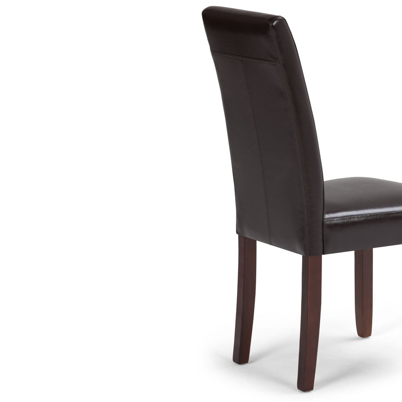 Acadian - Parson Dining Chair (Set of 2) - Tanners Brown - R&R Furniture Gallery (Fountain Valley, CA)