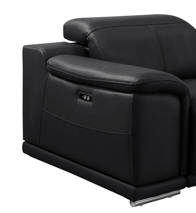 2679 - 8-Piece U-Shaped Power Reclining Sectional In Genuine Leather (4 Recliners)