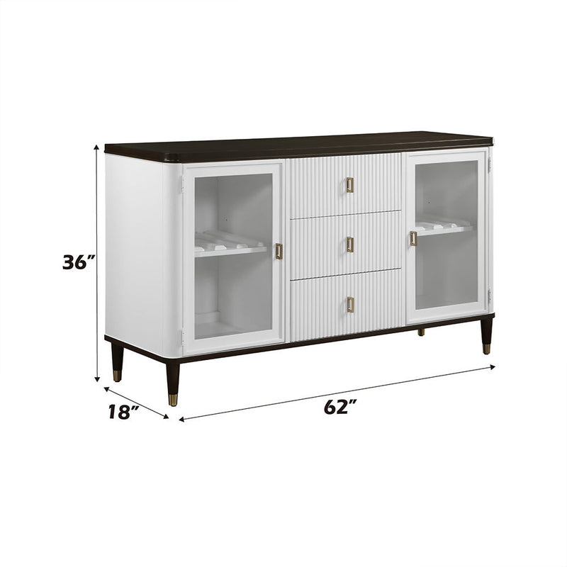 Carena - Server - White & Brown - R&R Furniture Gallery (Fountain Valley, CA)