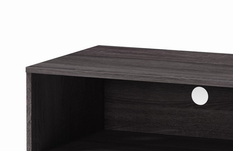 Amidon - TV Stand, With 2 Storage Shelves And 1 Cabinet - R&R Furniture Gallery (Fountain Valley, CA)