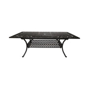 Outdoor Extendable Aluminum Dining Table With Pattern Table Top And Curved Legs - Copper - R&R Furniture Gallery (Fountain Valley, CA)