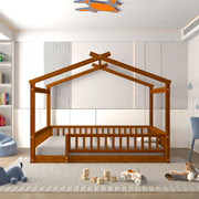Bed House Bed Frame With Fence - R&R Furniture Gallery (Fountain Valley, CA)