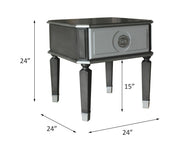 House Beatrice - End Table - Charcoal & Light Gray - R&R Furniture Gallery (Fountain Valley, CA)