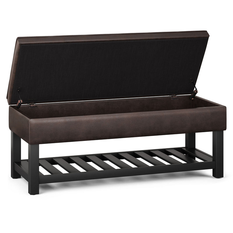 Cosmopolitan - Storage Ottoman Bench With Open Bottom - R&R Furniture Gallery (Fountain Valley, CA)