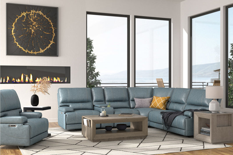 Whitman - Power Reclining Sectional - R&R Furniture Gallery (Fountain Valley, CA)