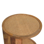 Close Knit Corner End Table - Oak - R&R Furniture Gallery (Fountain Valley, CA)