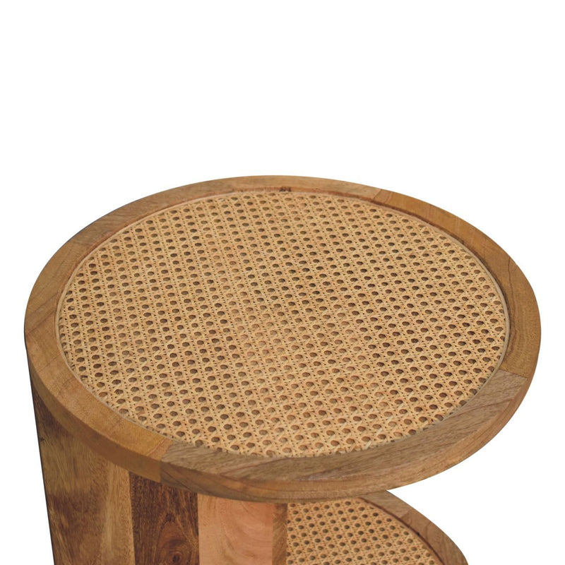 Close Knit Corner End Table - Oak - R&R Furniture Gallery (Fountain Valley, CA)