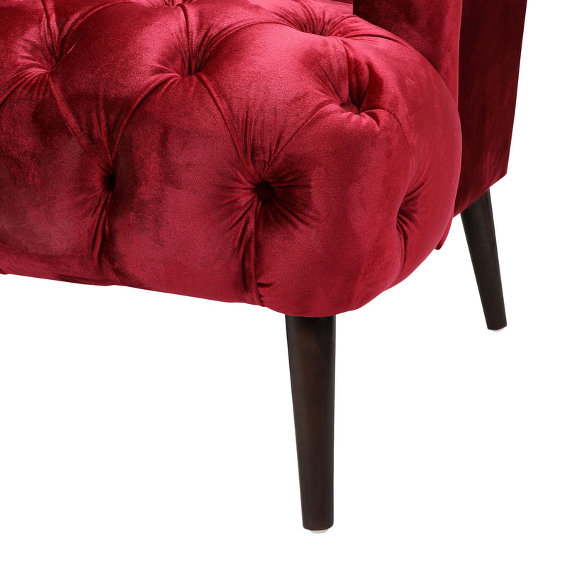 Comfy 3 Seat Sofa With Wooden Legs, For Living Room And Study - R&R Furniture Gallery (Fountain Valley, CA)