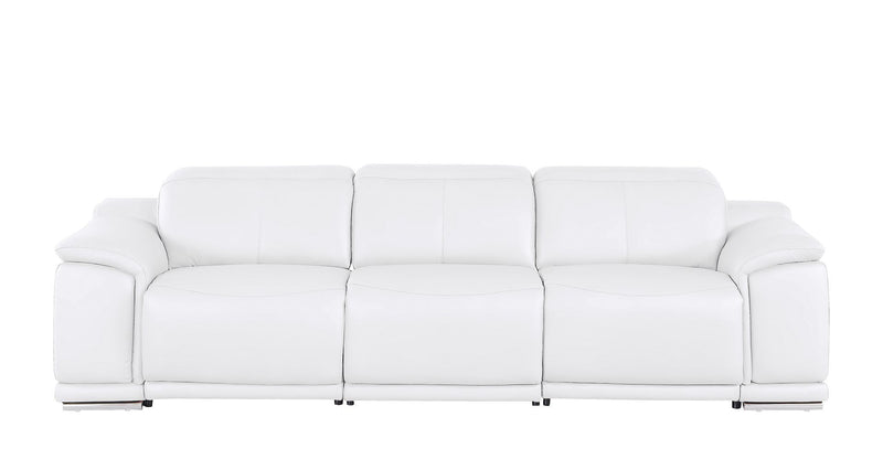 2679 - Genuine Leather Sofa With Dual Power Recliners