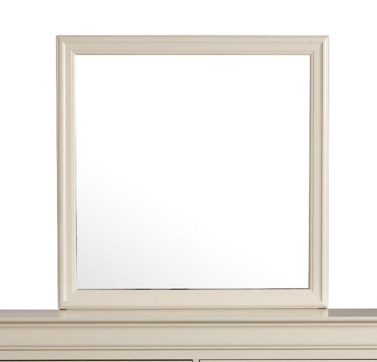 Traditional wall mirror from Glory Furniture with a classic frame, suitable for any room decor, reflecting light and space.