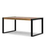 Simpli-Home Mckenzie crafted dining table with wooden finish, showcasing a sturdy rectangular design and modern dining room setting.