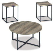 Wadeworth - Occasional Table Set (Set of 3) - Brown / Beige - R&R Furniture Gallery (Fountain Valley, CA)