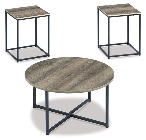 Wadeworth - Occasional Table Set (Set of 3) - Brown / Beige - R&R Furniture Gallery (Fountain Valley, CA)