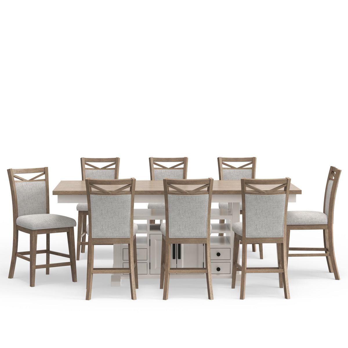 Americana Modern Dining - Dining Set - R&R Furniture Gallery (Fountain Valley, CA)