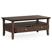 Acadian - Coffee Table With Drawer - Brown - R&R Furniture Gallery (Fountain Valley, CA)