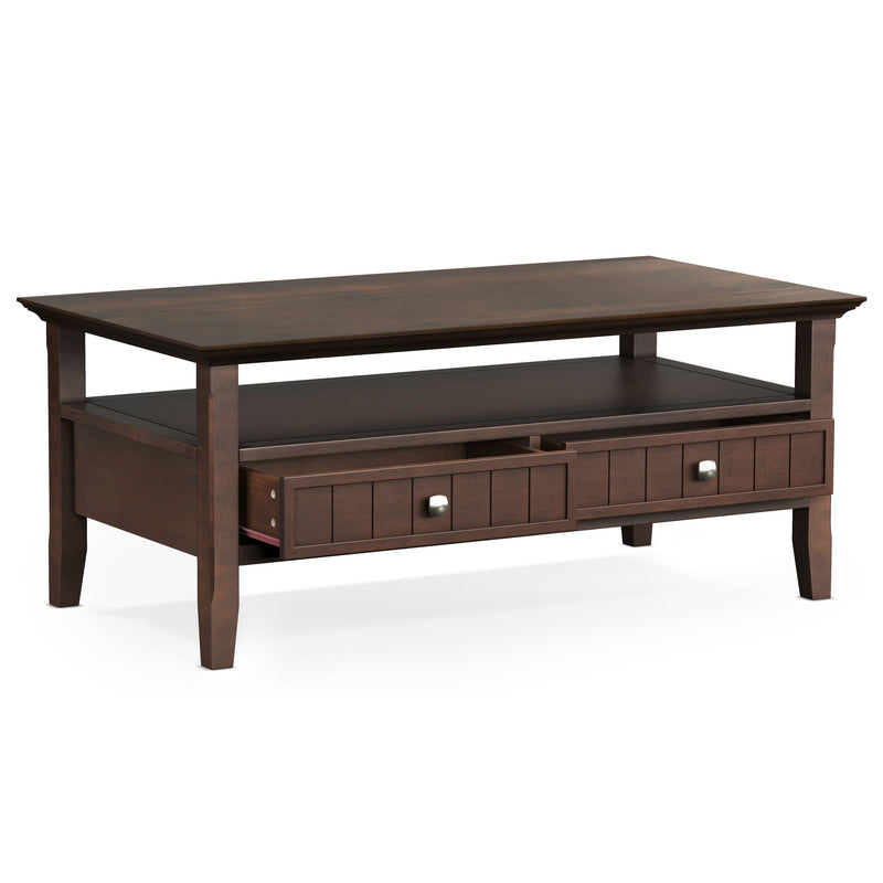 Acadian - Coffee Table With Drawer - Brown - R&R Furniture Gallery (Fountain Valley, CA)