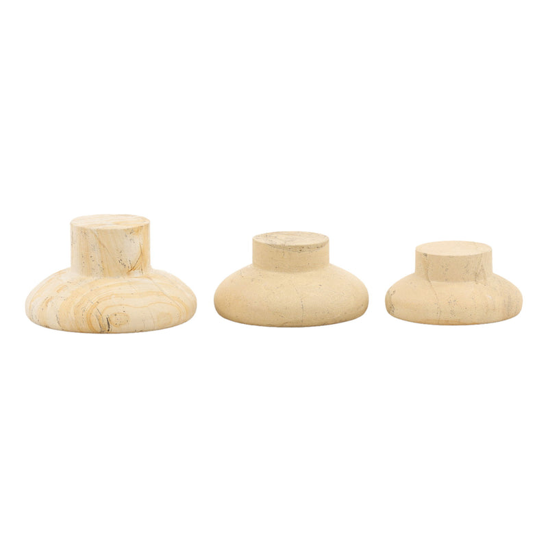 Brevin - Sculptural Objects (Set of 3) - Natural