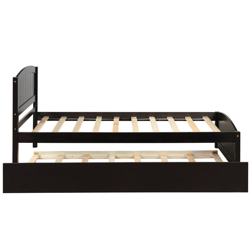Platform Bed & Headboard, Footboard And Wood Slat Support - R&R Furniture Gallery (Fountain Valley, CA)