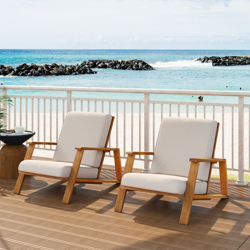 Outdoor Patio Lounge Chair (Set of 2) - R&R Furniture Gallery (Fountain Valley, CA)