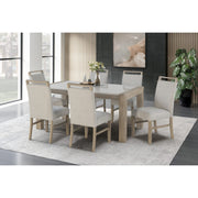 Vanilla - Real Marble Dining Table - Beige / Light Natural - R&R Furniture Gallery (Fountain Valley, CA)