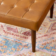 Mark - Tufted Square Genuine Upholstered Ottoman - R&R Furniture Gallery (Fountain Valley, CA)