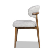 Locke - Modern Upholstered Dining Chair With Frame - Salt / Pepper - R&R Furniture Gallery (Fountain Valley, CA)