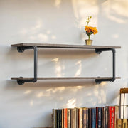 Brantley - Wall Rack - Antique Oak & Sandy Gray - R&R Furniture Gallery (Fountain Valley, CA)