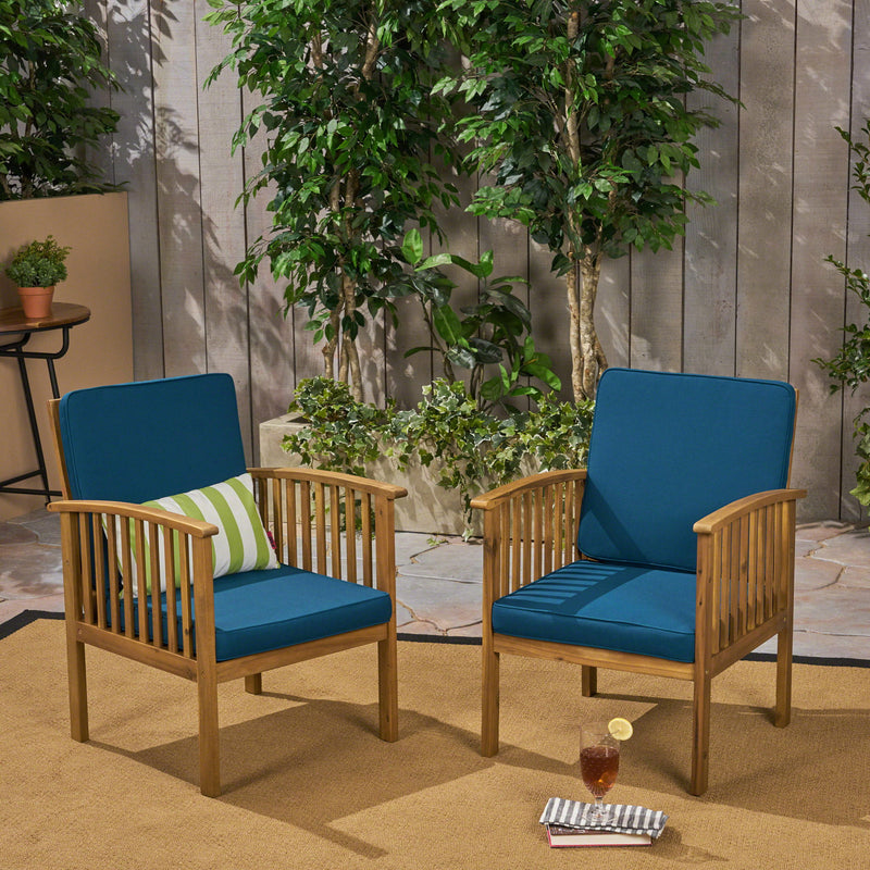 Casa - Acacia Club Chair Coastal Classic Outdoor Seating, Waterproof Fabric - R&R Furniture Gallery (Fountain Valley, CA)