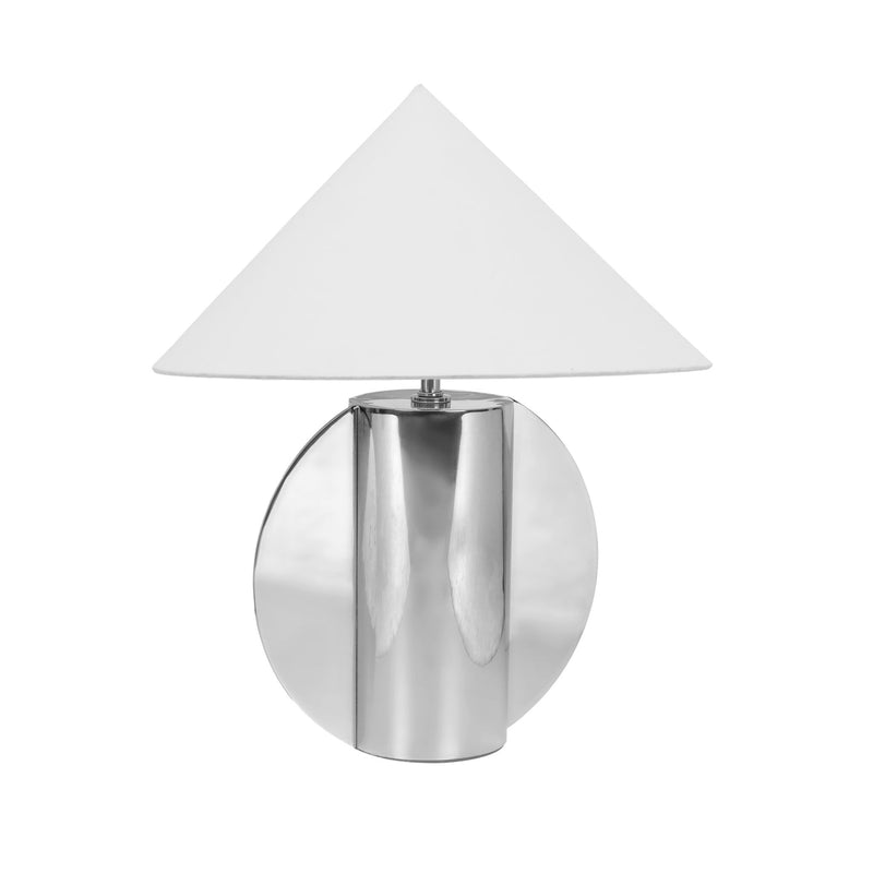 Geo - Semi-Circled Table Lamp - Chrome - R&R Furniture Gallery (Fountain Valley, CA)