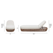 Willow - Sunbrella Upholstered Patio Lounger - R&R Furniture Gallery (Fountain Valley, CA)