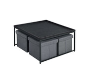 Vinny - Wood Grain Coffee Table Set With Raised Edges - R&R Furniture Gallery (Fountain Valley, CA)