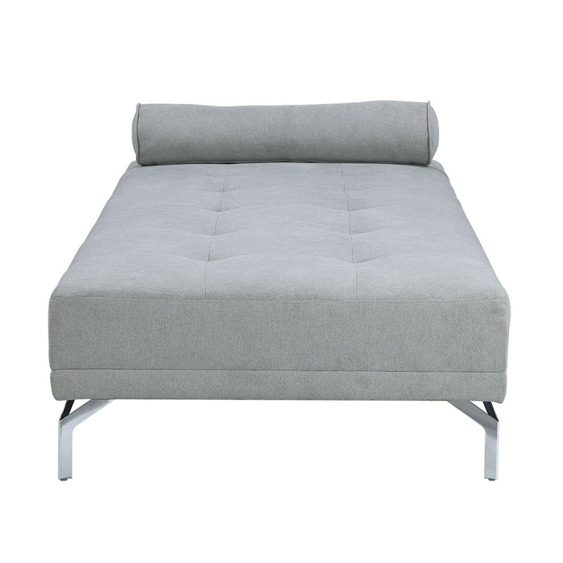Quenti - Sofa Bed With Pillow - Gray Melange Velvet - R&R Furniture Gallery (Fountain Valley, CA)