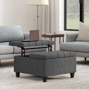 Harrison - Upholstered Coffee Table Storage Ottoman - R&R Furniture Gallery (Fountain Valley, CA)