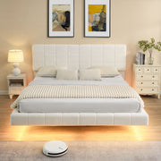 Floating Bed With Light, Soft Touch Surface - R&R Furniture Gallery (Fountain Valley, CA)
