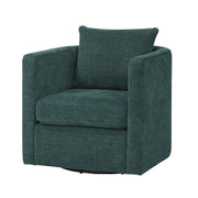 Sutton - Swivel Barrel Chair - Peacock - R&R Furniture Gallery (Fountain Valley, CA)