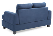 Glory Furniture stylish transitional loveseat for two, stationary upholstered seating with plush cushions and modern design.