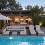 Seating Set With Cushions Handcrafted Wicker Design - R&R Furniture Gallery (Fountain Valley, CA)