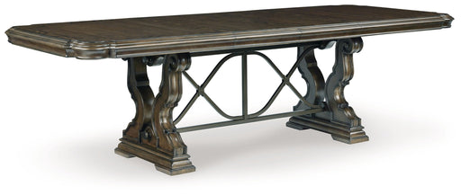 Maylee - Dining Extension Table - Dark Brown - R&R Furniture Gallery (Fountain Valley, CA)