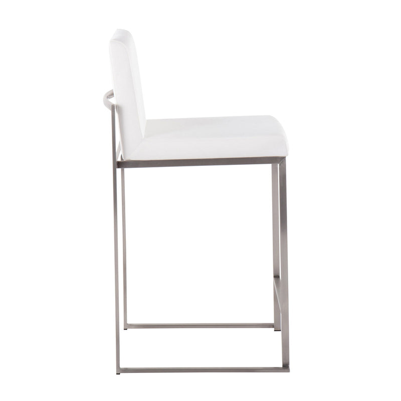 Lumi Source Fuji contemporary high back counter stool with functional design, featuring a sleek modern look and sturdy construction.