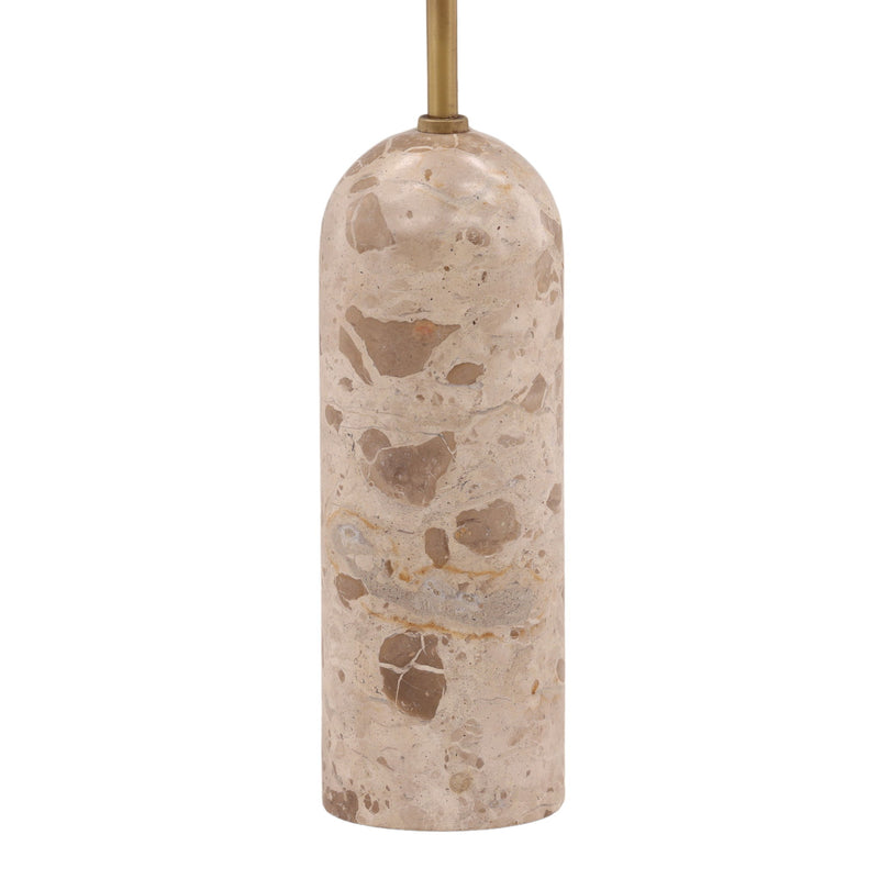 Latrice - Floor Lamp - Natural Stone And Cream