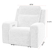 Lancaster - Power Zero Gravity Recliner P2 - Fluffy River Rock - R&R Furniture Gallery (Fountain Valley, CA)