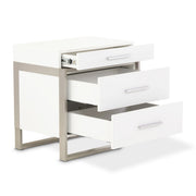 Marquee - Nightstand - Cloud White - R&R Furniture Gallery (Fountain Valley, CA)
